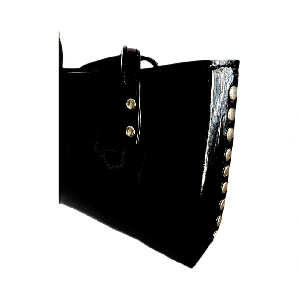 Beijo London Paris New York Vintage Y2K Uptown Black Patent Shoulder Bag - Picture 4 of 13